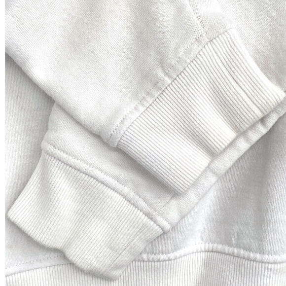 VTG FILA Sweatshirt Lg Y2K White Spell Out Stripe Streetwear Retro Sport Hip hop - Picture 8 of 12